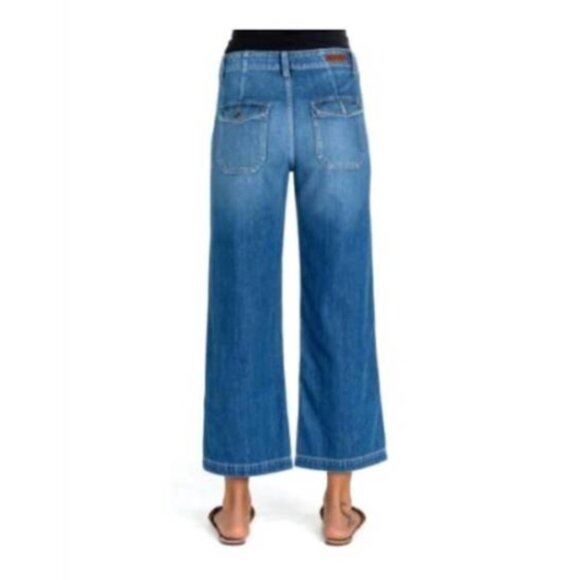 ARTICLES OF SOCIETY high rise crop wide leg jeans in imperial - Picture 1 of 9